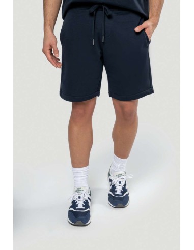 KAR-K757-MEN'S ECO-FRIENDLY FRENCH TERRY BERMUDA SHORTS